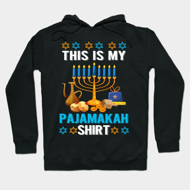 This is My Pajamakah Shirt Funny Hanukkah Pajama Gift Hoodie by Dunnhlpp